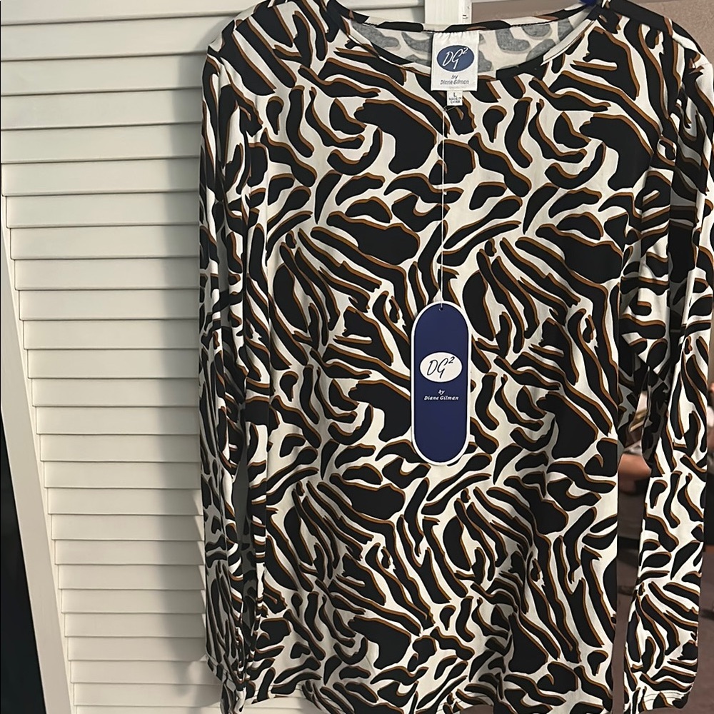 DG2 by Diane Gilman Abstract Pattern Top